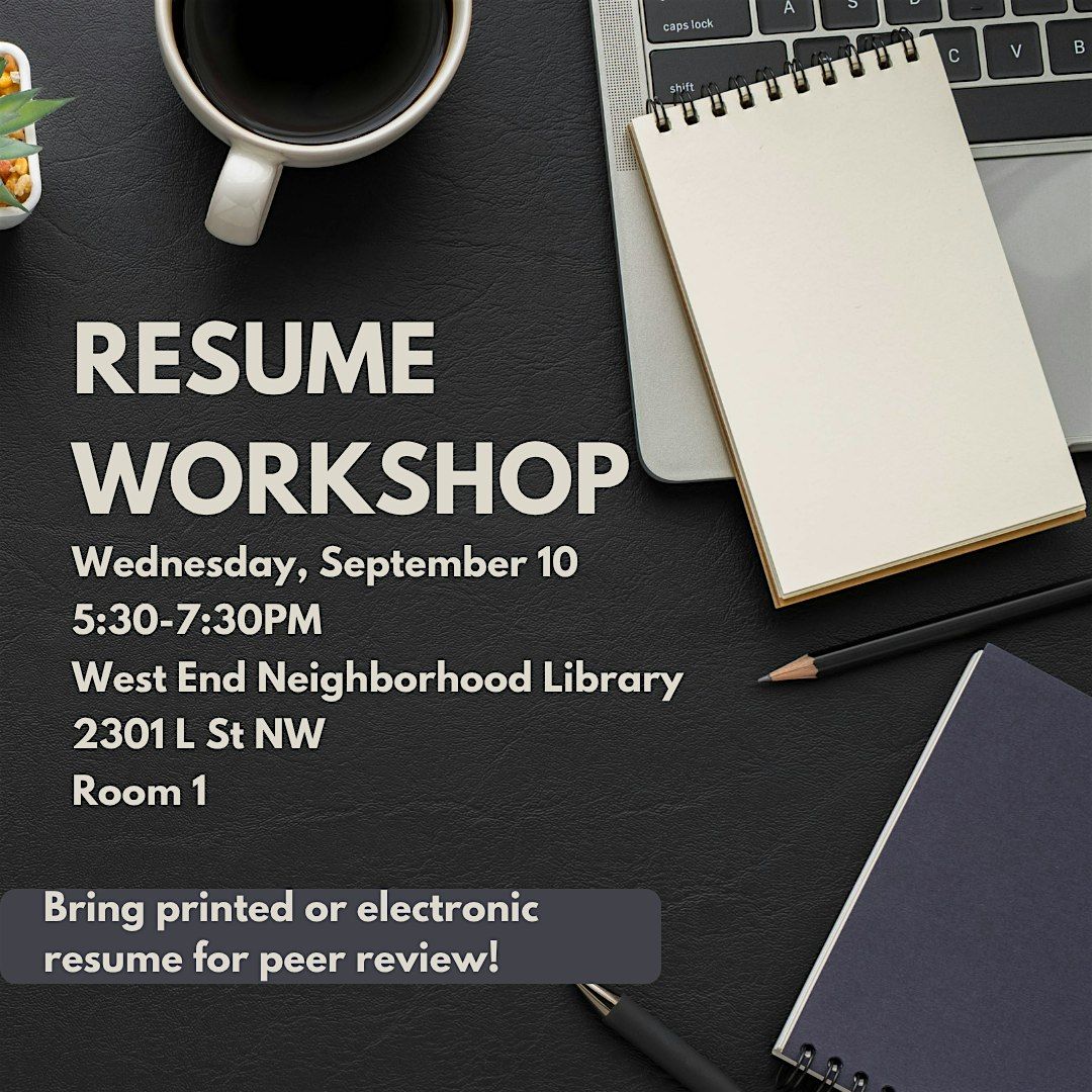 Women in Public Health Resume Workshop, 10 September | Event in Washington | AllEvents