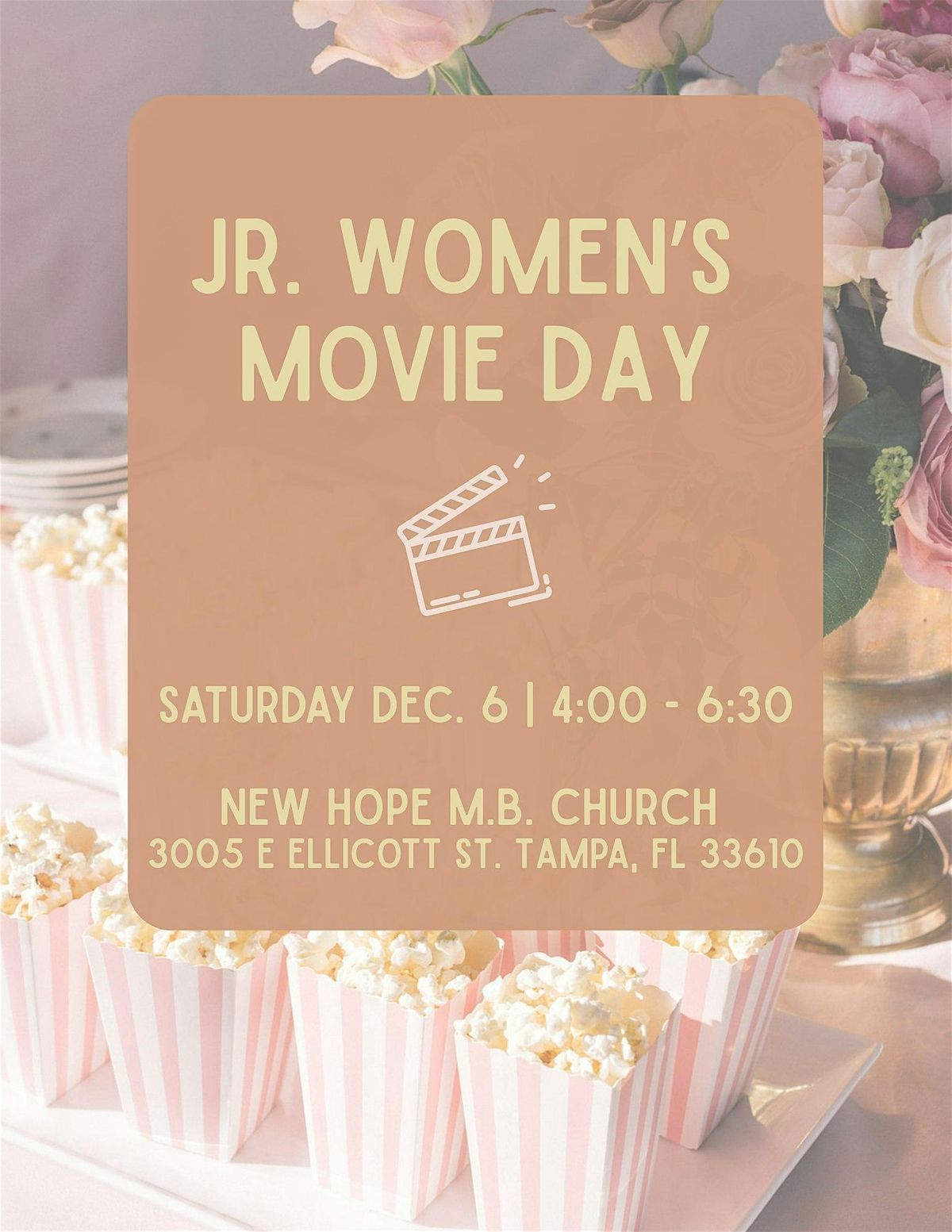 Jr. Women's Movie Day, 6 December | Event in Tampa | AllEvents