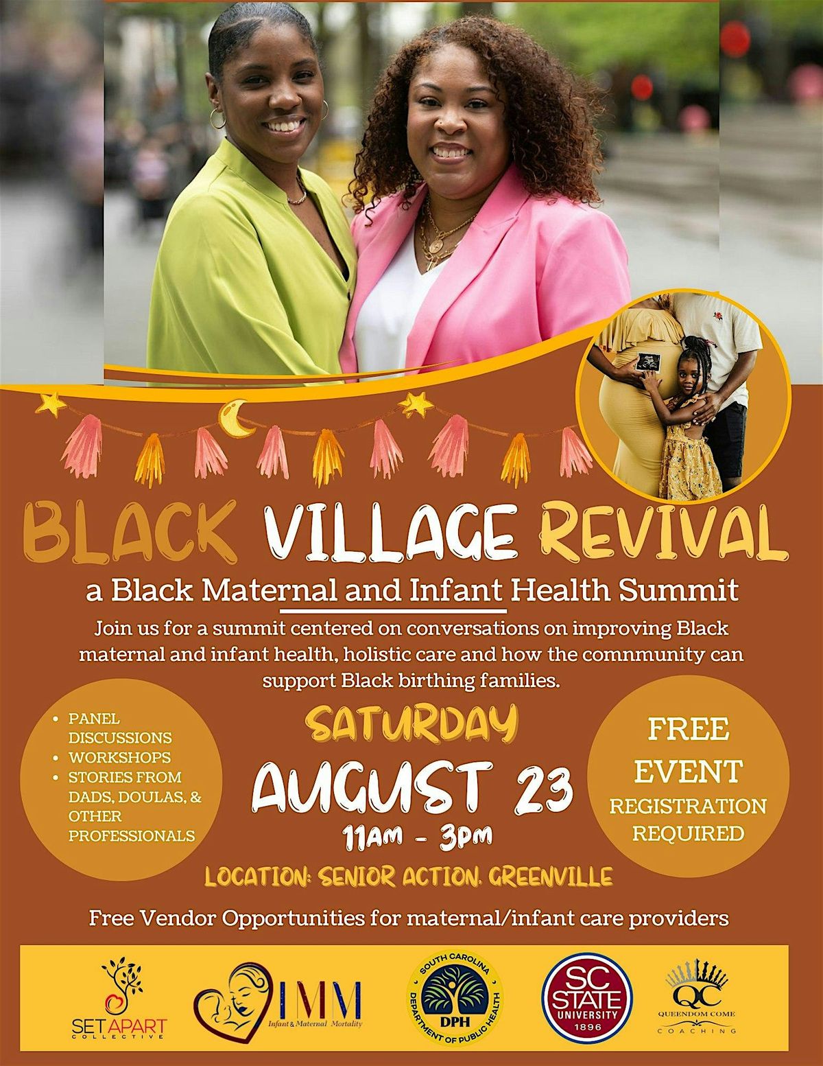 Black Village Revival: a Black Maternal and Infant Health Summit, 23 August | Event in Greenville | AllEvents