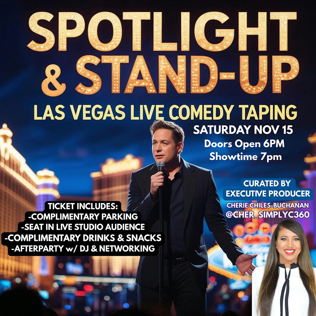 Las Vegas Live Comedy Special taping- Spotlight & Stand Up, 15 November | Event in Las Vegas | AllEvents