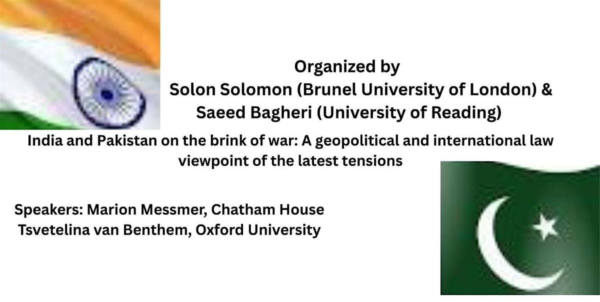 India and Pakistan on the brink of war: A view of the latest tensions | Event in London | AllEvents