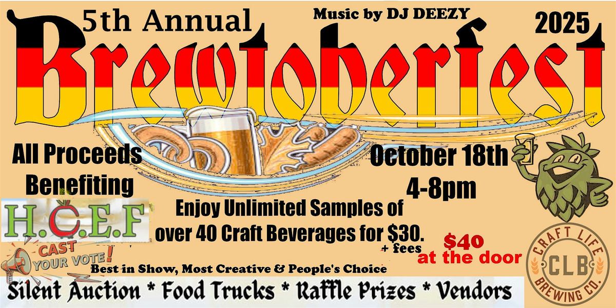 5th Annual Brewtoberfest, 18 October | Event in Hudson | AllEvents