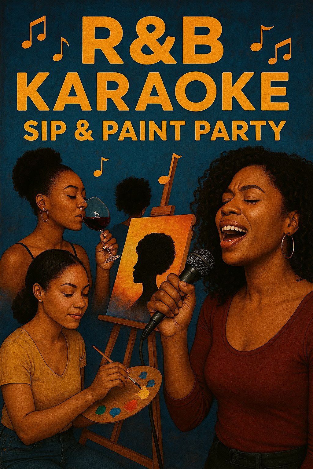 R&B Karaoke Sip and Paint Day Parties, 5 July | Event in Jacksonville | AllEvents