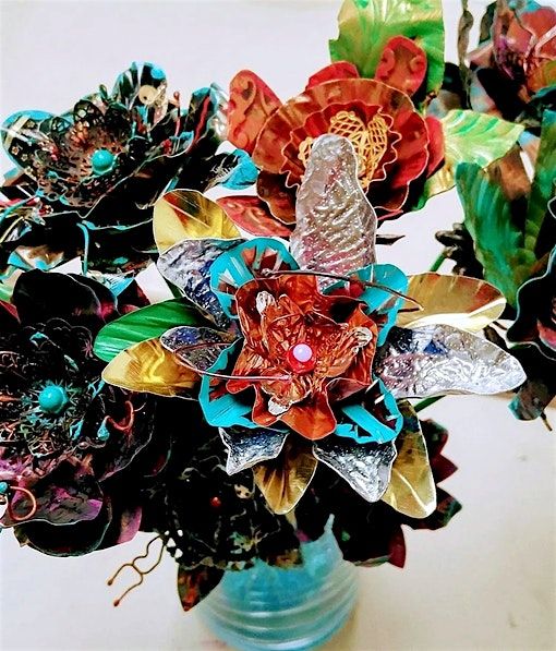Metalsmithing Level 2 - Upcycled Metal Flowers Workshop (2 Part Class), 20 August | Event in Seattle | AllEvents