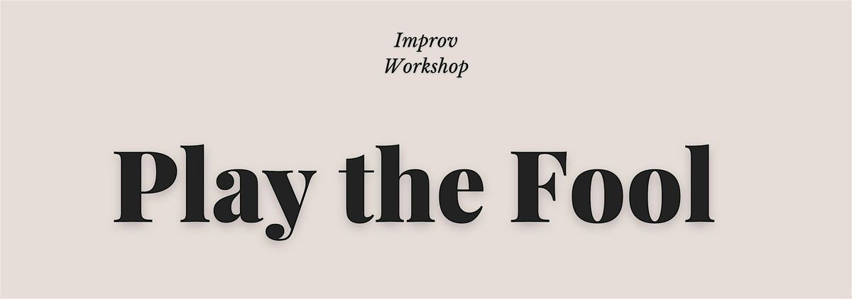 Play the Fool | Event in Victoria | AllEvents