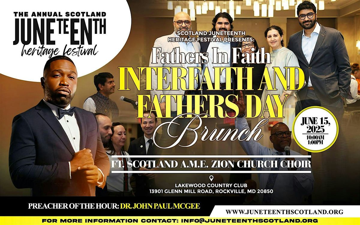 Scotland Juneteenth Heritage Festival Interfaith & Father's Day Brunch, 15 June | Event in Rockville | AllEvents