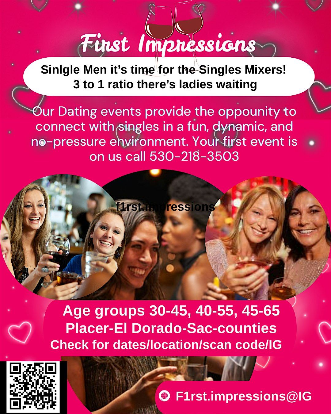 Singles Mingle MEN needed! We have a  high number of women!, 21 October | Event in Roseville | AllEvents