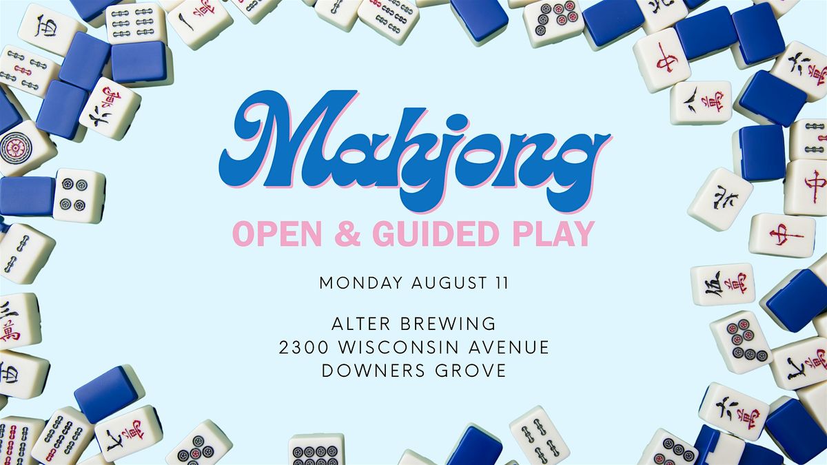 Mahjong Guided Play at Alter Brewing, 11 August | Event in Downers Grove | AllEvents