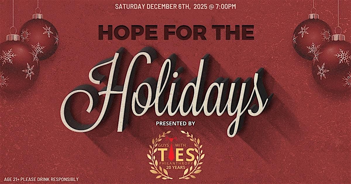 2025 Hope for the Holidays Party - Presented by Guys with Ties Philanthropy, 6 December | Event in Orlando