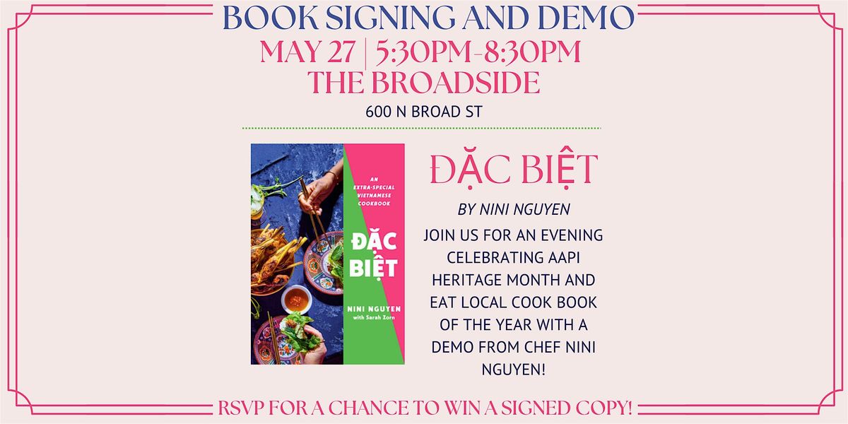 Eat Local Nola Presents:Book Signing and Cooking Demo with Chef Nini Nguyen, 27 May | Event in New Orleans