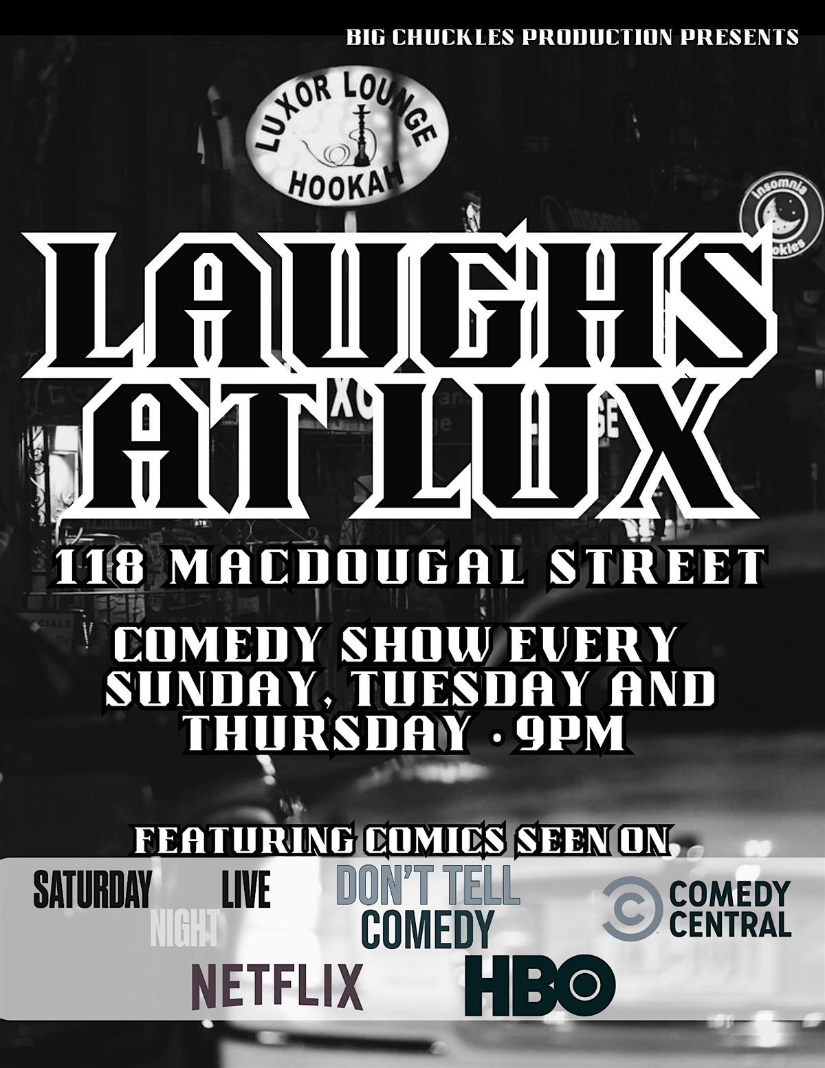 Laughs at Lux | Event in New York | AllEvents