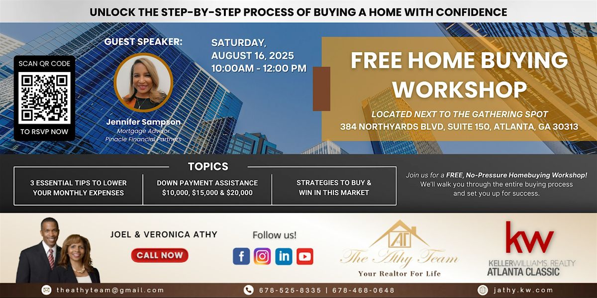 Free Home Buying Workshop – Learn How to Buy with Confidence!, 16 August | Event in Atlanta | AllEvents