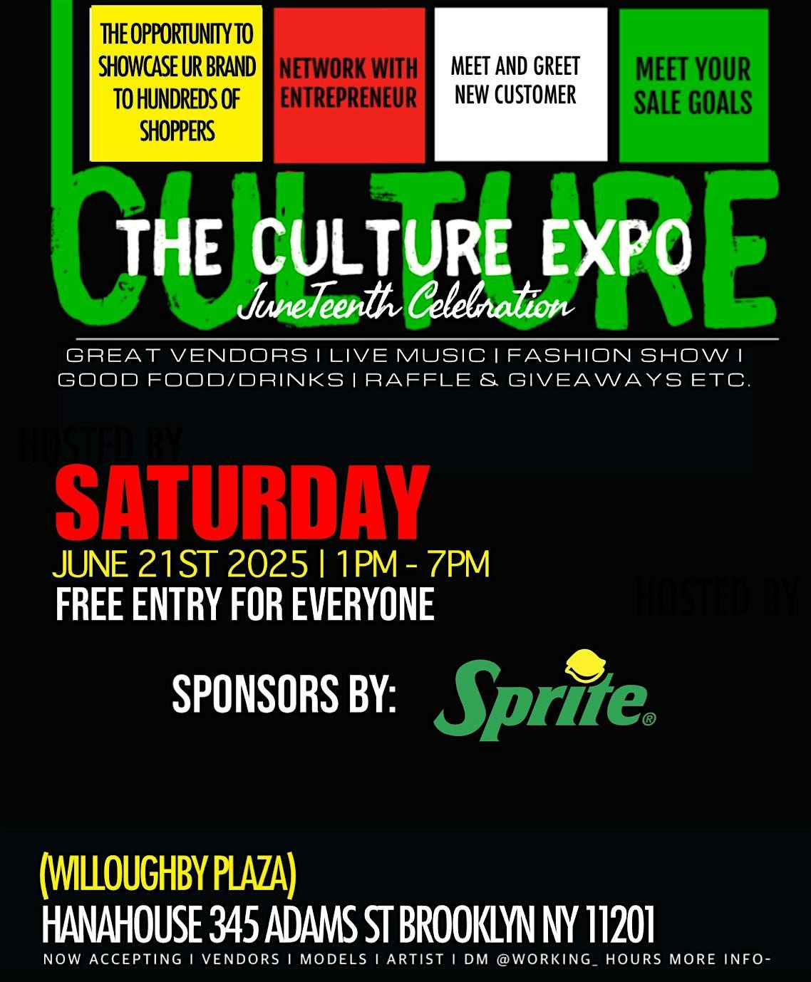 THE CULTURE EXPO ( JUNETEENTH CELEBRATION), 21 June | Event in Brooklyn | AllEvents