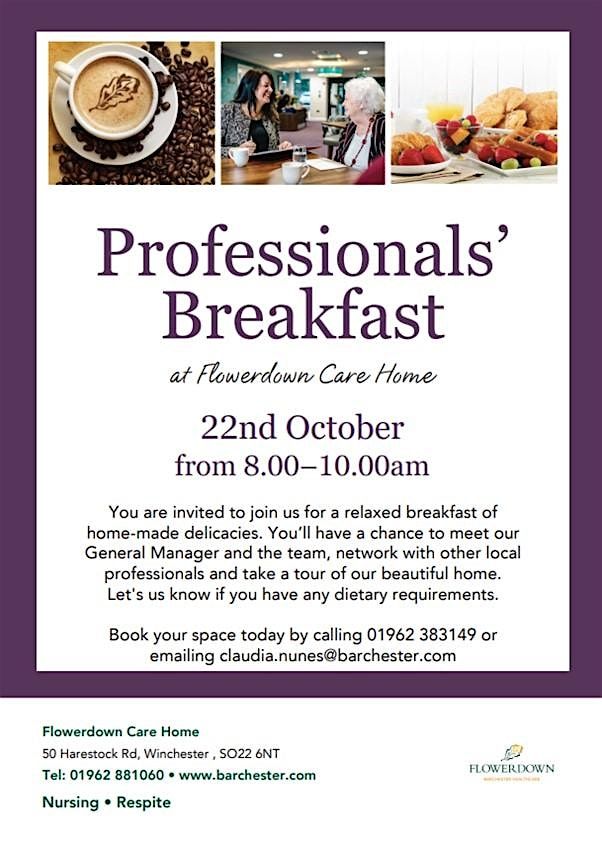 Professionals Networking Breakfast, 22 October | Event in Winchester | AllEvents