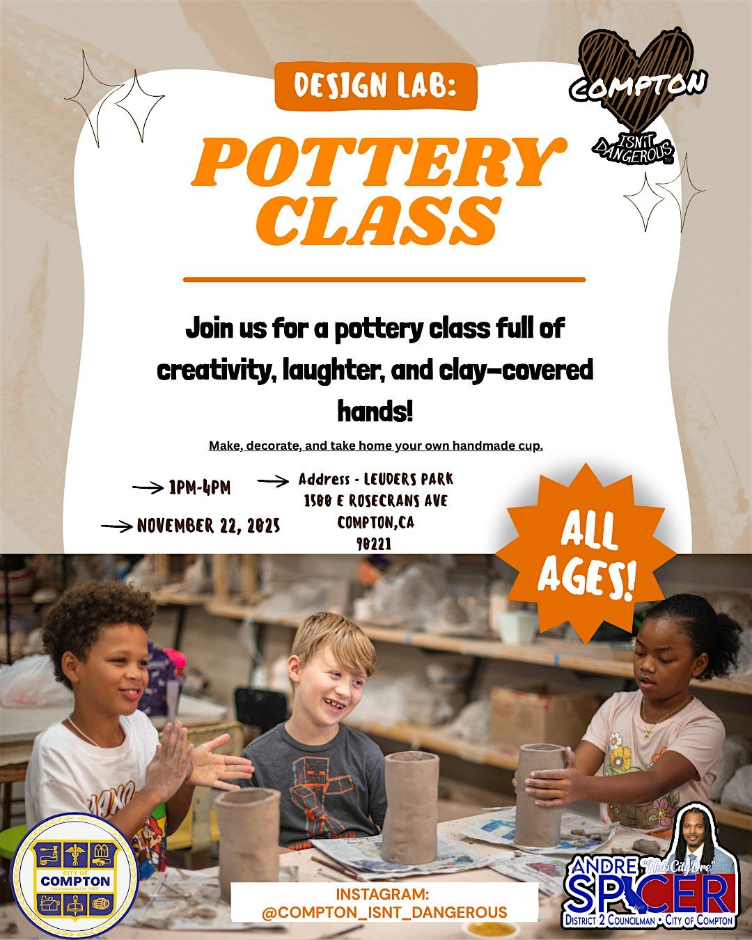 Design Lab Workshop: Pottery Class!, 22 November | Event in Compton | AllEvents