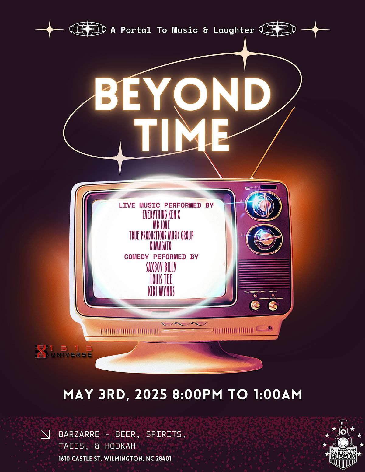 Beyond Time, 3 May | Event in Wilmington | AllEvents