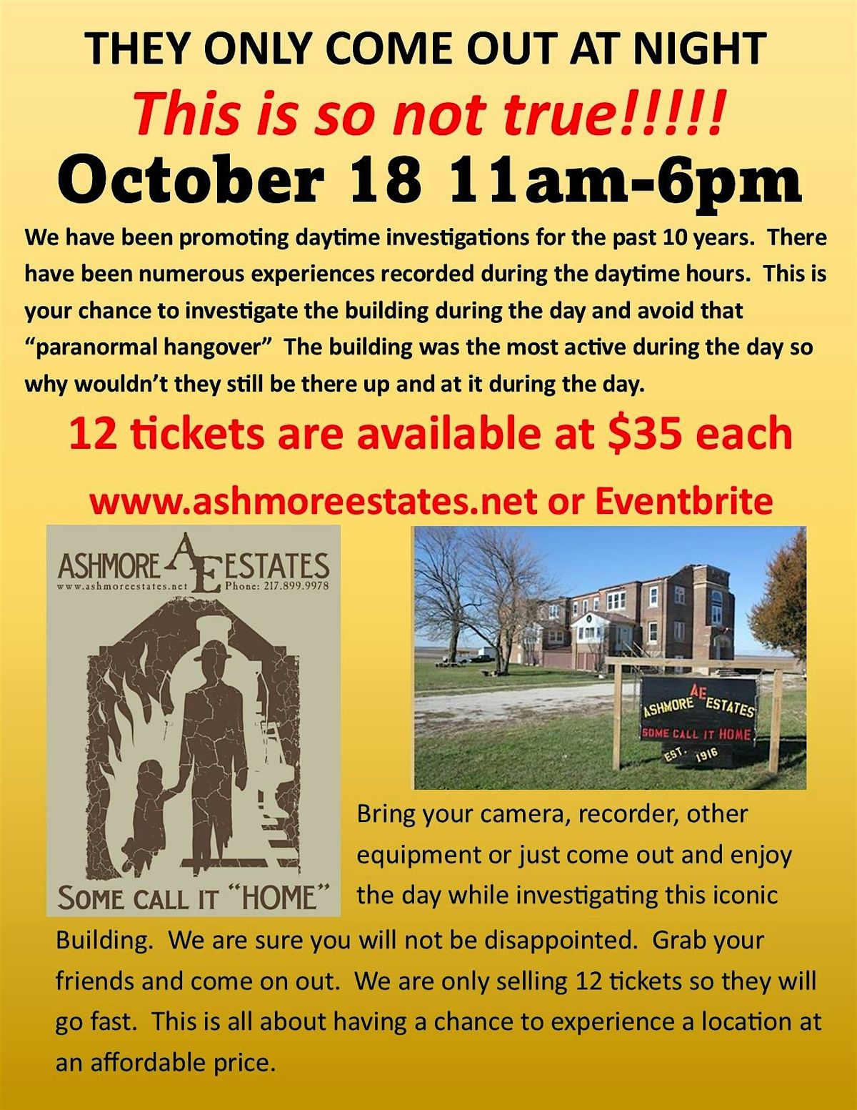 Daytime Investigation at Ashmore Estates, 18 October | Event in Ashmore | AllEvents