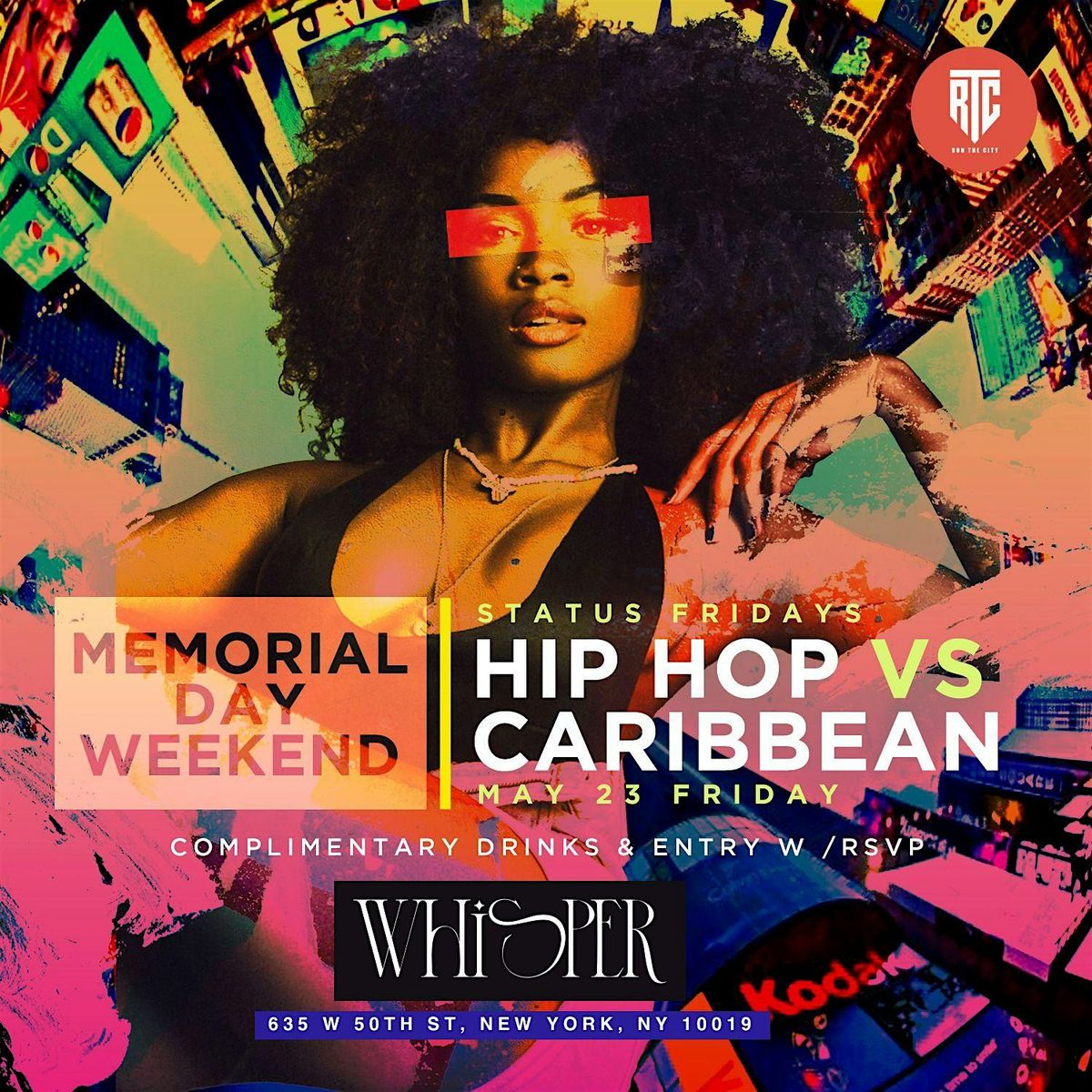 NYC’S #1 HIP HOP VS CARIBBEAN MEMORIAL DAY WEEKEND PARTY, 23 May | Event in New York | AllEvents