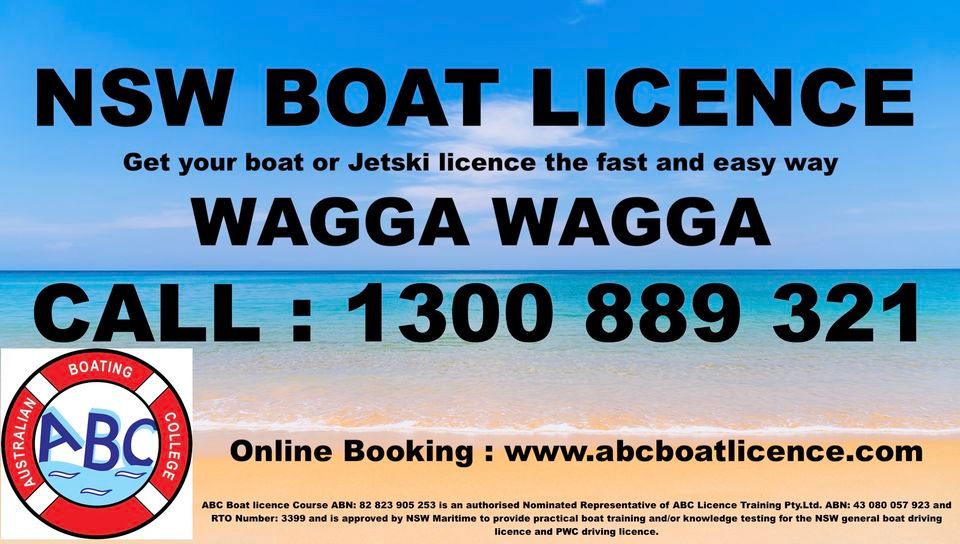 Boat Licence Course & PWC, Wagga Wagga, New South Wales, Australia, January 21 2024 AllEvents.in