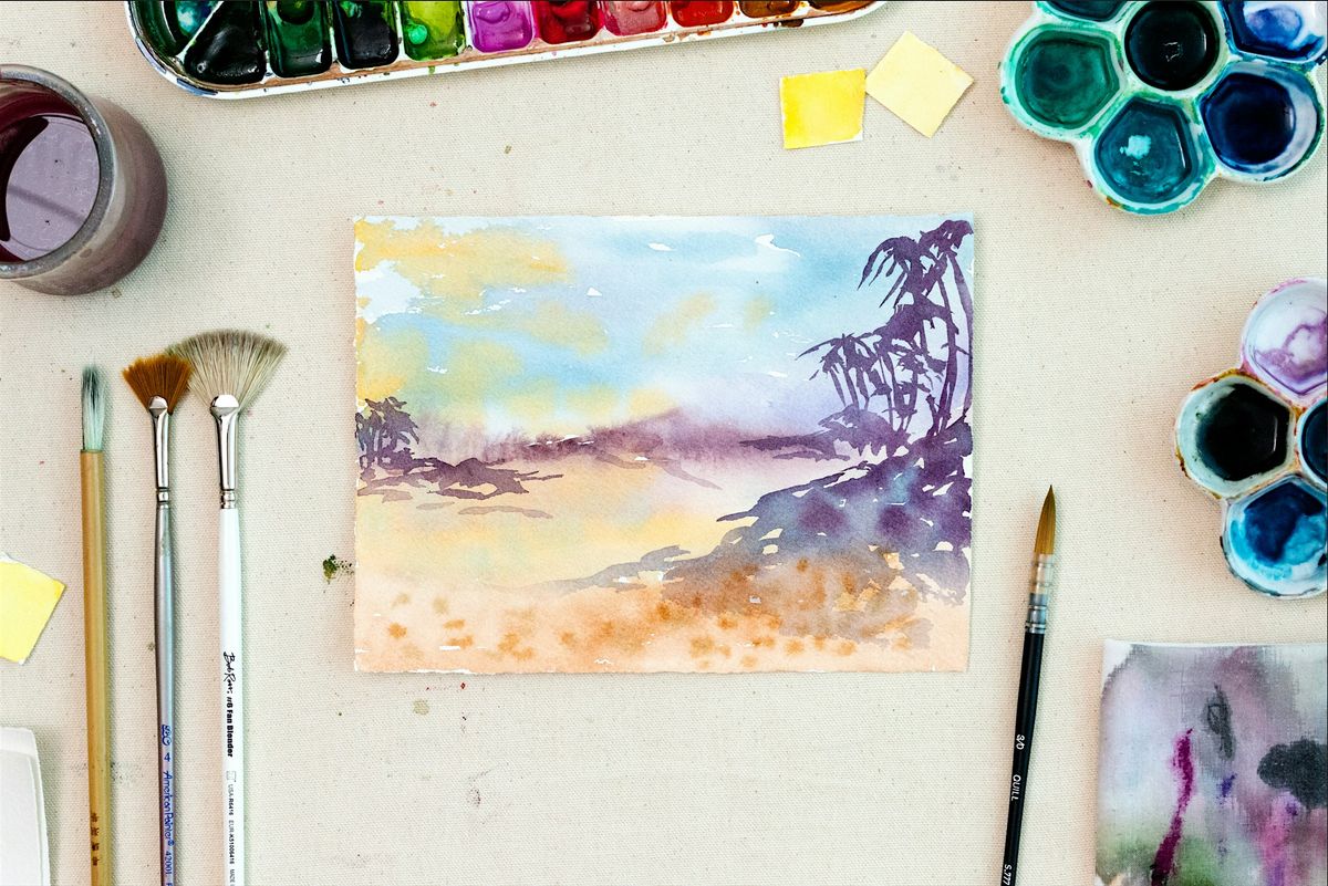 Workshop | Abstract Flow: Simple Expressive Watercolor Landscapes, 12 July | Event in Delray Beach | AllEvents