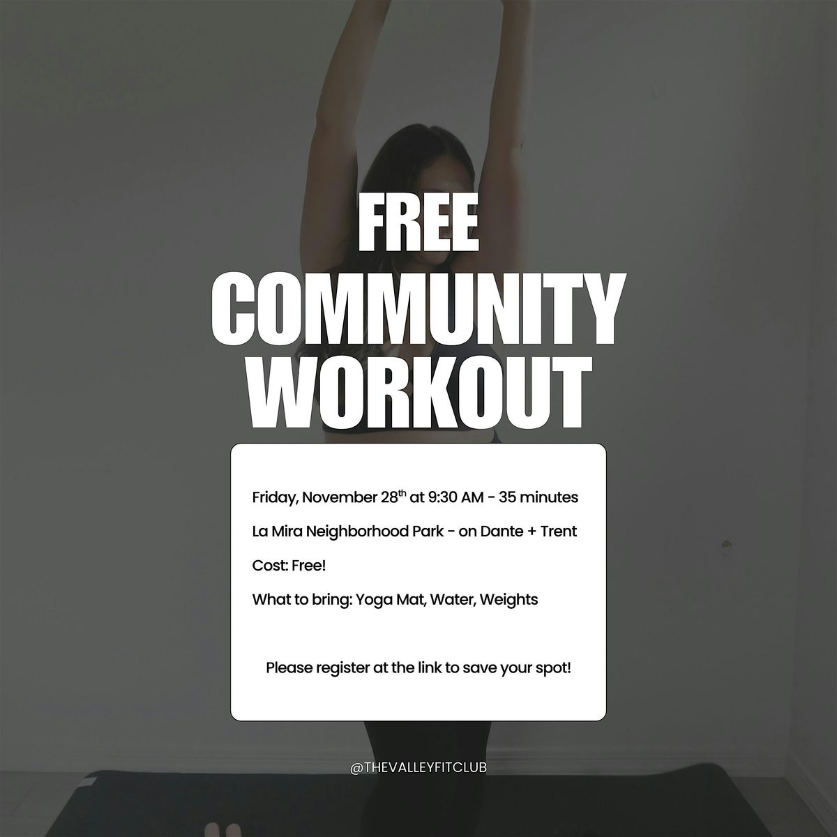 Post Thanksgiving Community Workout | Event in Mesa | AllEvents