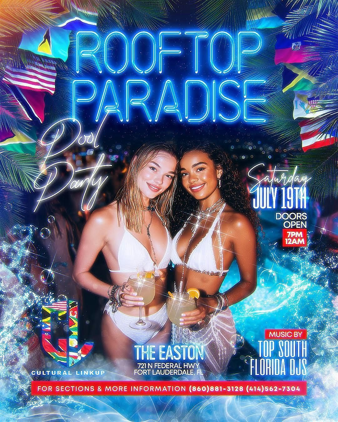 ROOFTOP PARADISE POOL PARTY (SUMMER EDITION), 19 July | Event in Fort Lauderdale | AllEvents