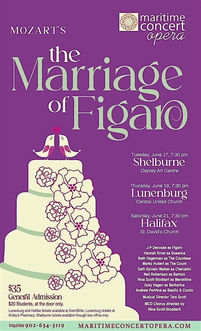The Marriage of Figaro in concert, 21 June | Event in Halifax | AllEvents