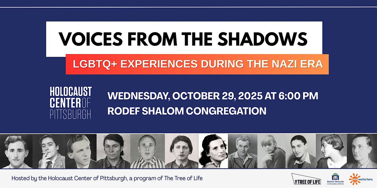 Voices from the Shadows—LGBTQ+ Experiences During the Nazi Era, 29 October | Event in Pittsburgh | AllEvents