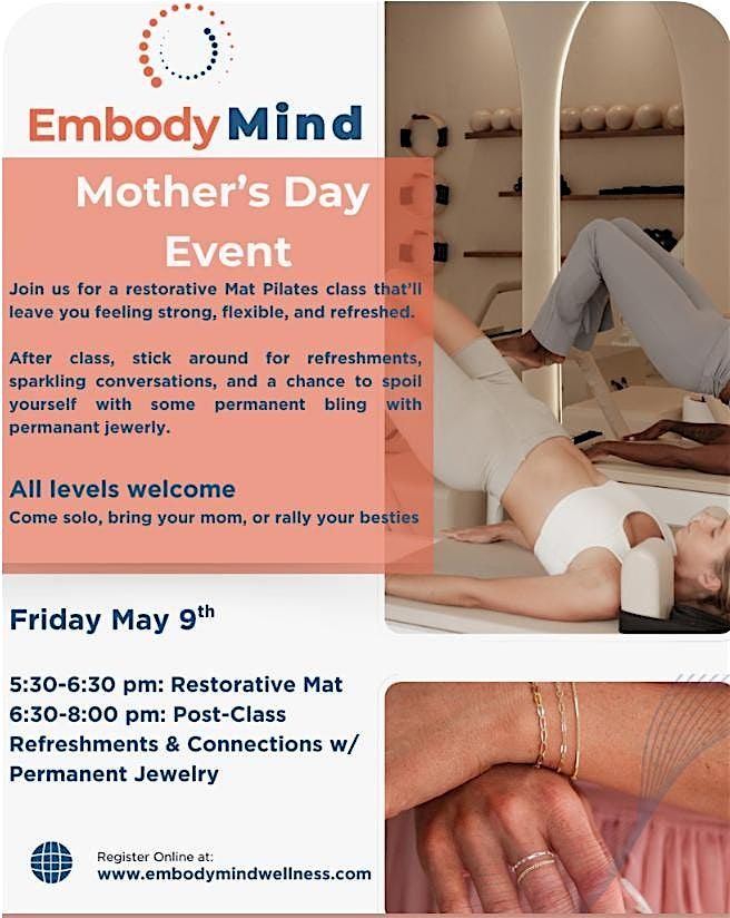 Mother's Day Pilates Social, 9 May | Event in Easthampton | AllEvents