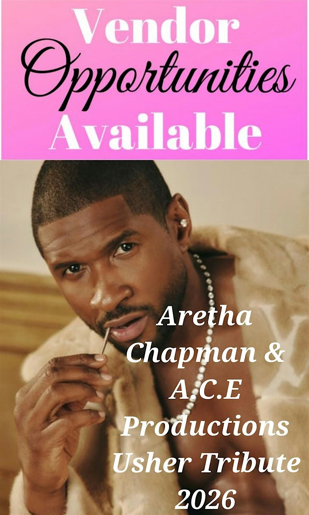 Vendor - Tribute to USHER, 27 June | Event in Cincinnati | AllEvents
