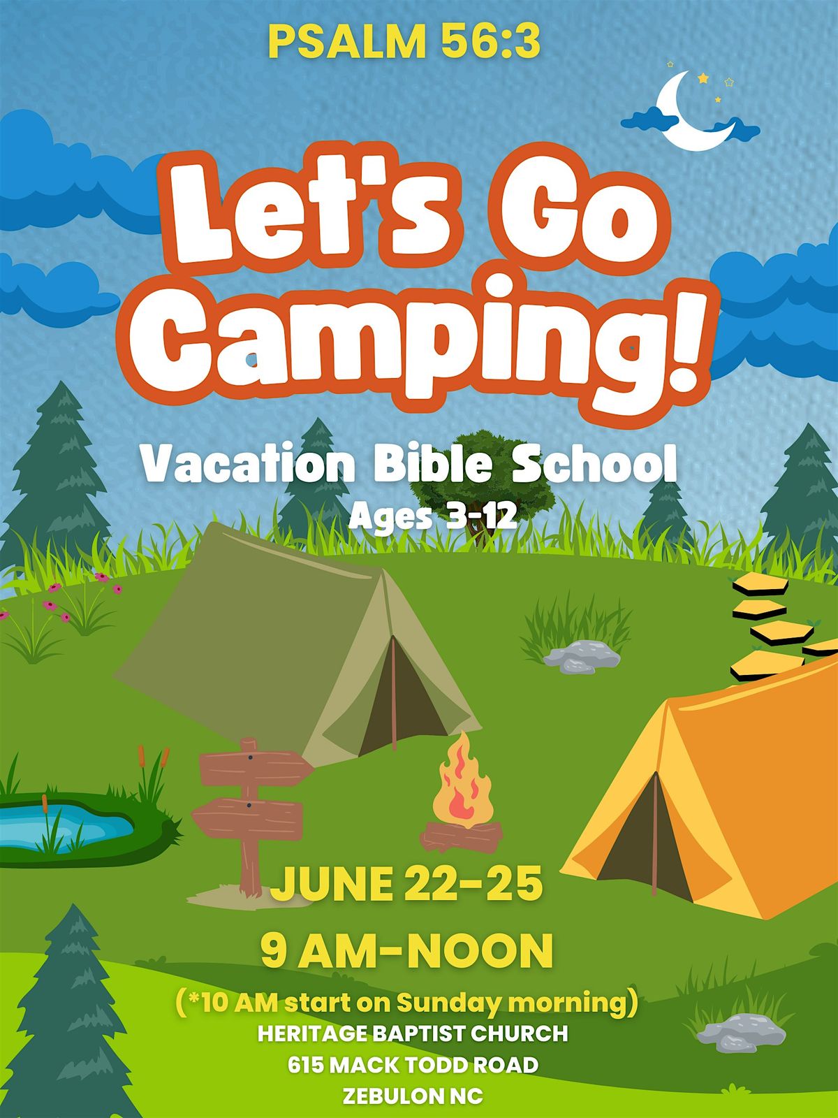 Vacation Bible School, 22 June | Event in Zebulon | AllEvents