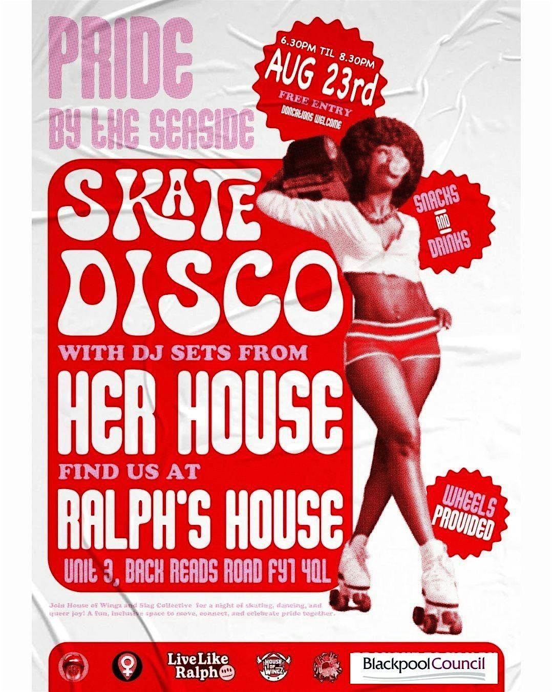 PRIDE BY THE SEASIDE: SKATE DISCO, 23 August | Event in Blackpool | AllEvents