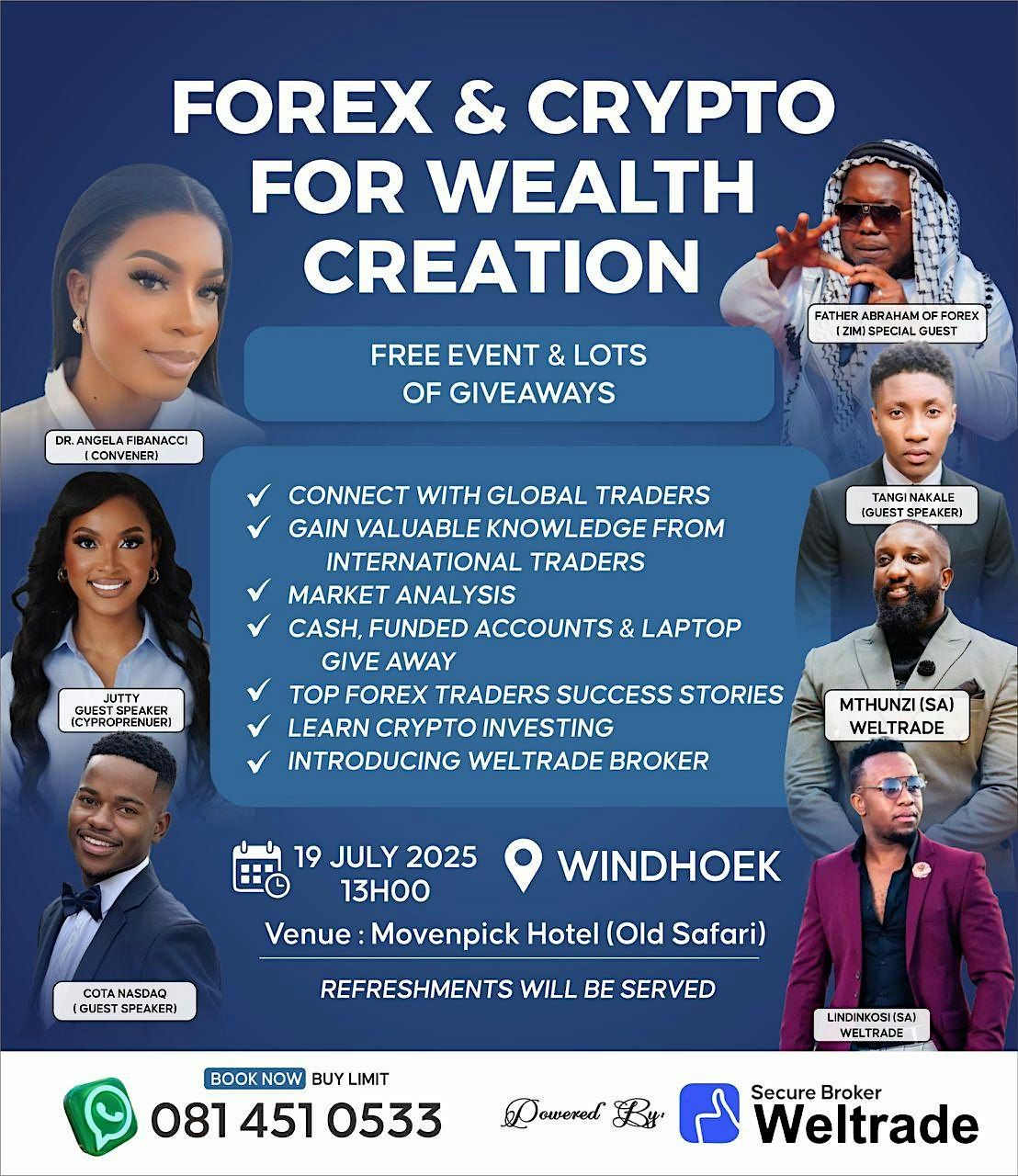FOREX AND CRYPTO FOR WEALTH CREATION, 19 July | Event in Windhoek | AllEvents