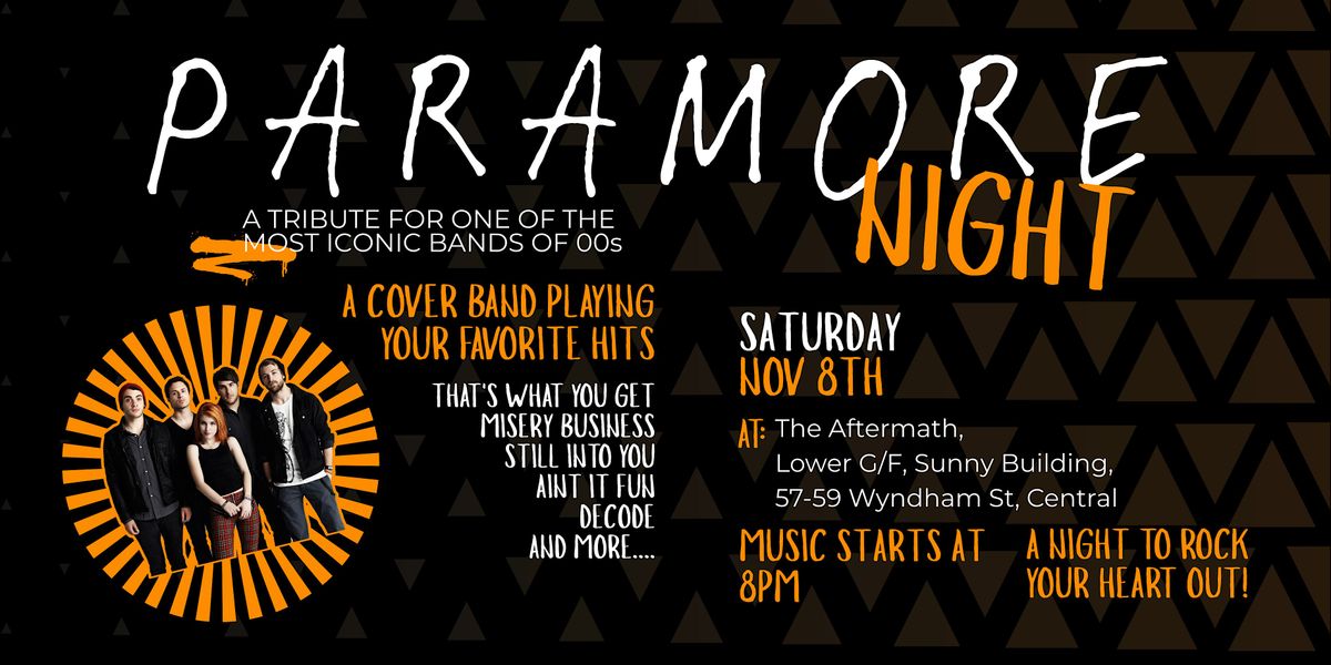 Paramore Night, 8 November | Event in Central | AllEvents