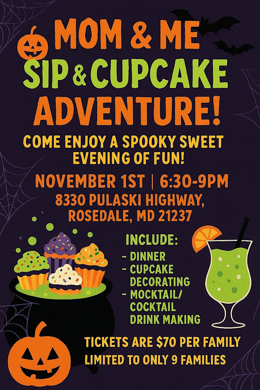 MOM & ME SIP AND CUP ADVENTURE!, 1 November | Event in Rosedale | AllEvents