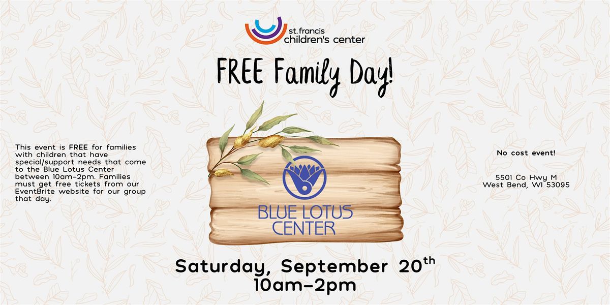 Special/Support Needs Family Day at Blue Lotus Center: Nature Retreat, 20 September | Event in West Bend | AllEvents
