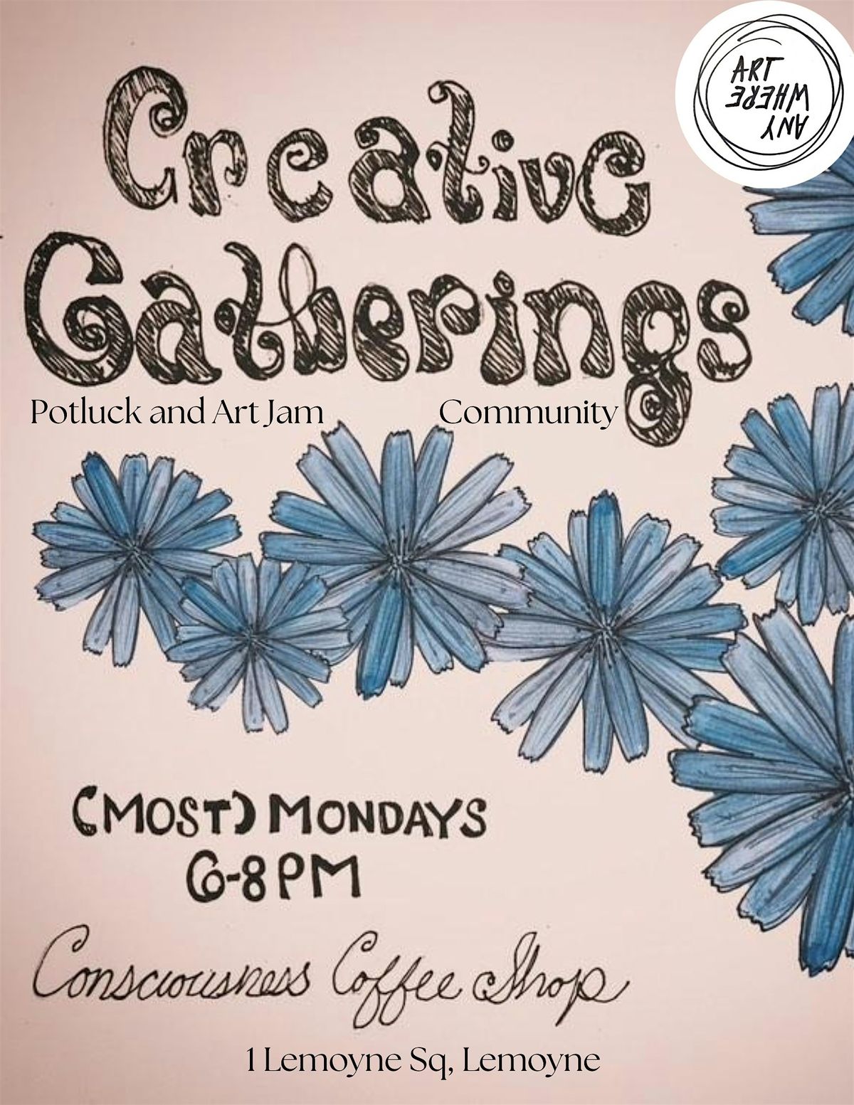 Art Anywhere Potluck & Art Sessions | Event in Lemoyne | AllEvents