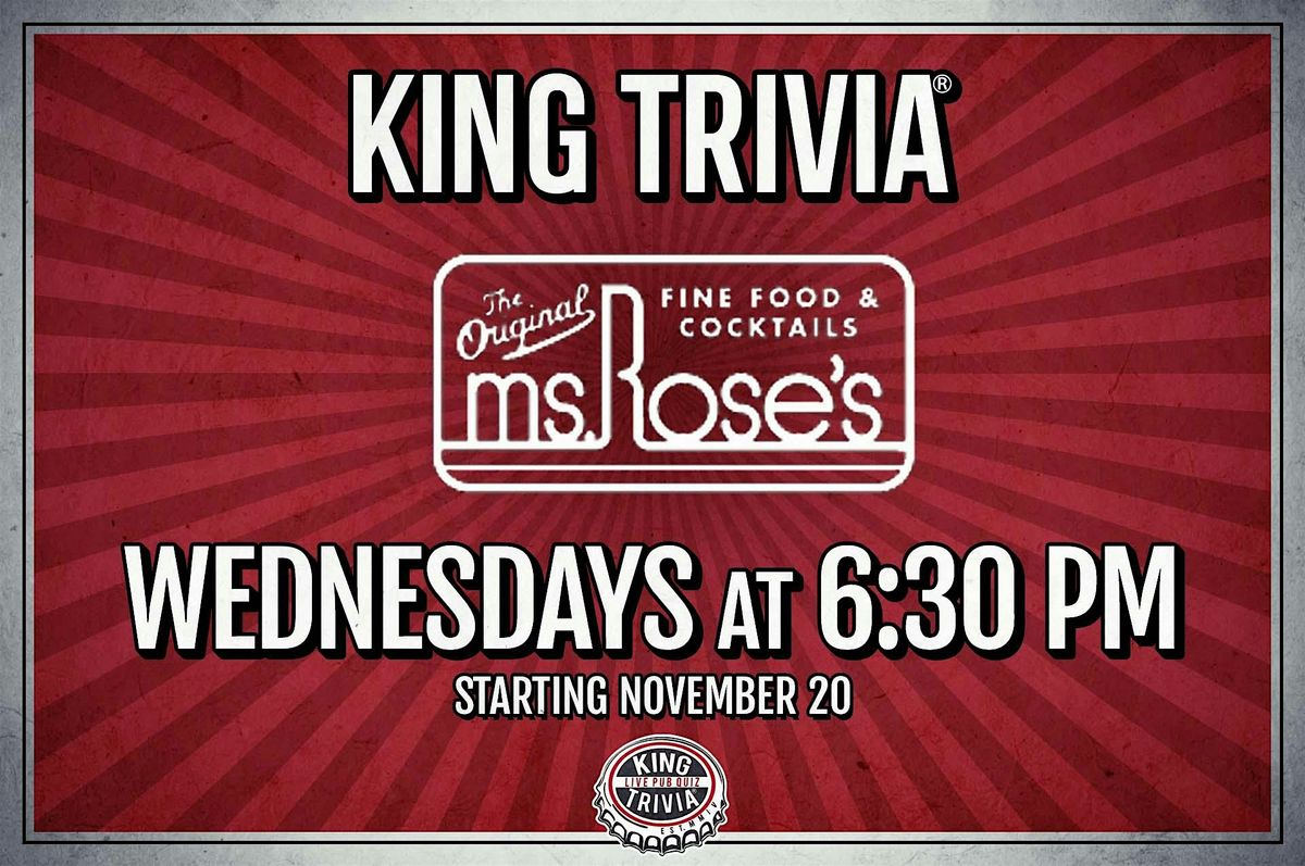 Trivia Night at Ms. Rose's | Event in Charleston | AllEvents