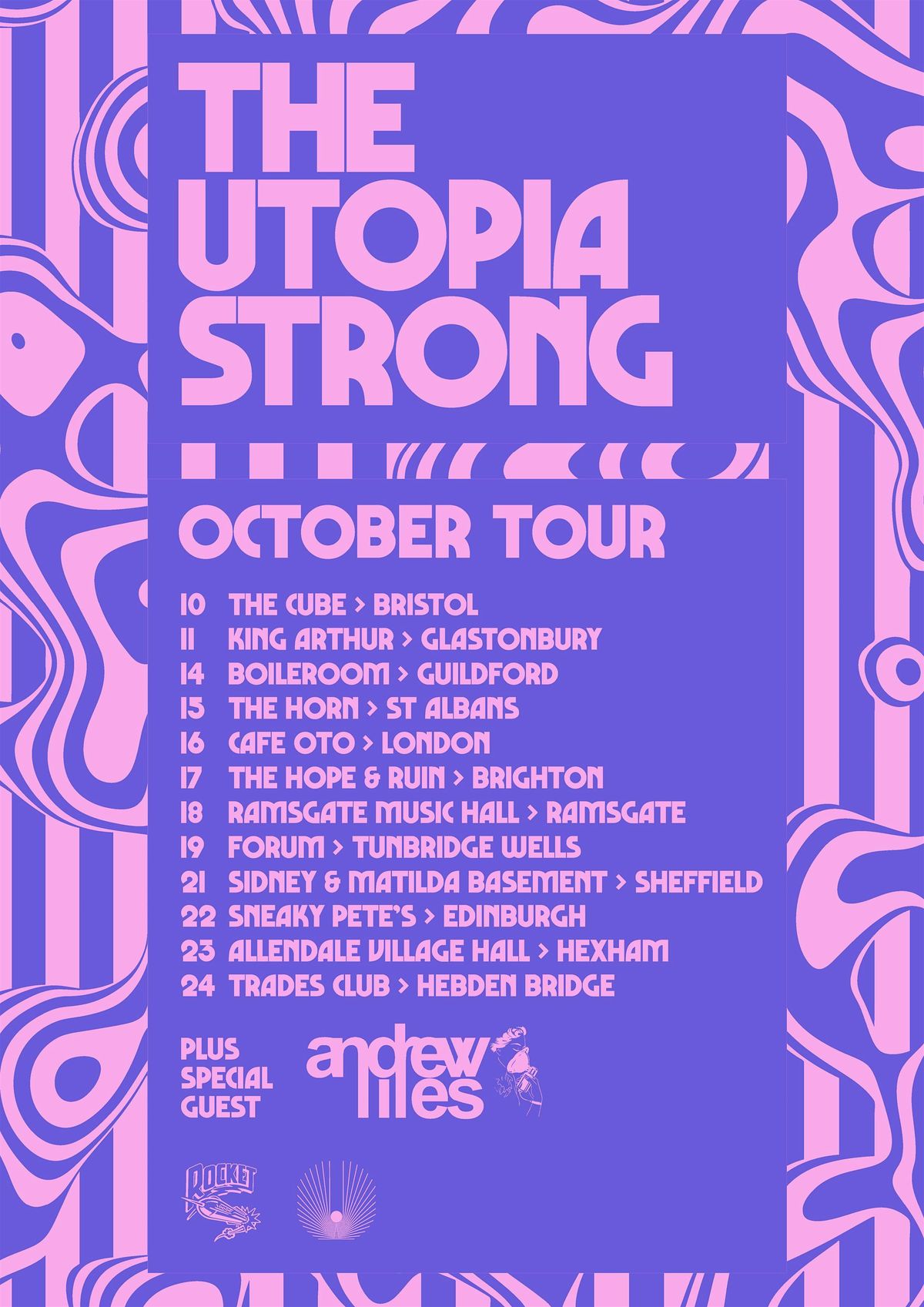 The Utopia Strong @ The King Arthur, Glastonbury, 11 October | Event in Glastonbury | AllEvents