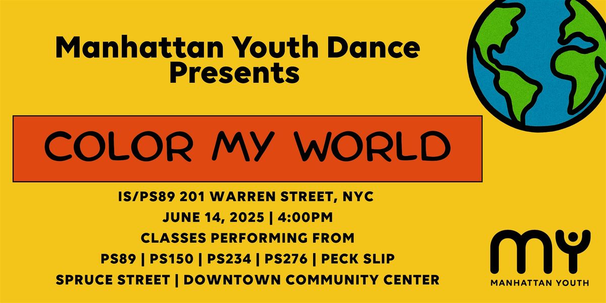 Manhattan Youth Presents "Color My World", 14 June | Event in New York | AllEvents