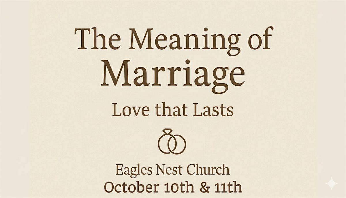 The Meaning of Marriage Conference, 10 October | Event in Breezy Point | AllEvents