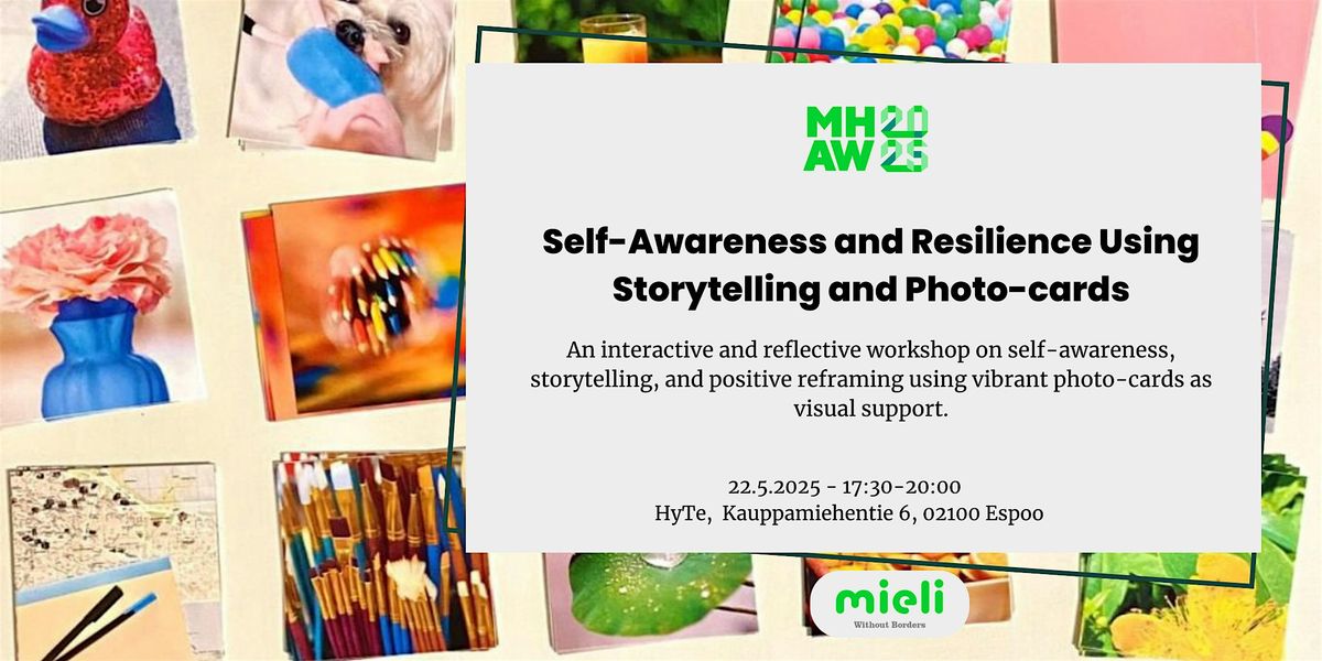 Self-awareness and Resilience using storytelling and photocards, 22 May | Event in Espoo | AllEvents