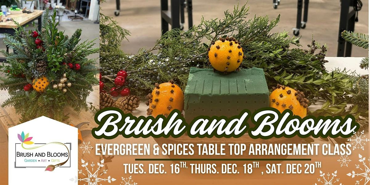 Evergreen & Spices Table Top Arrangement Class, 16 December | Event in Thiensville | AllEvents