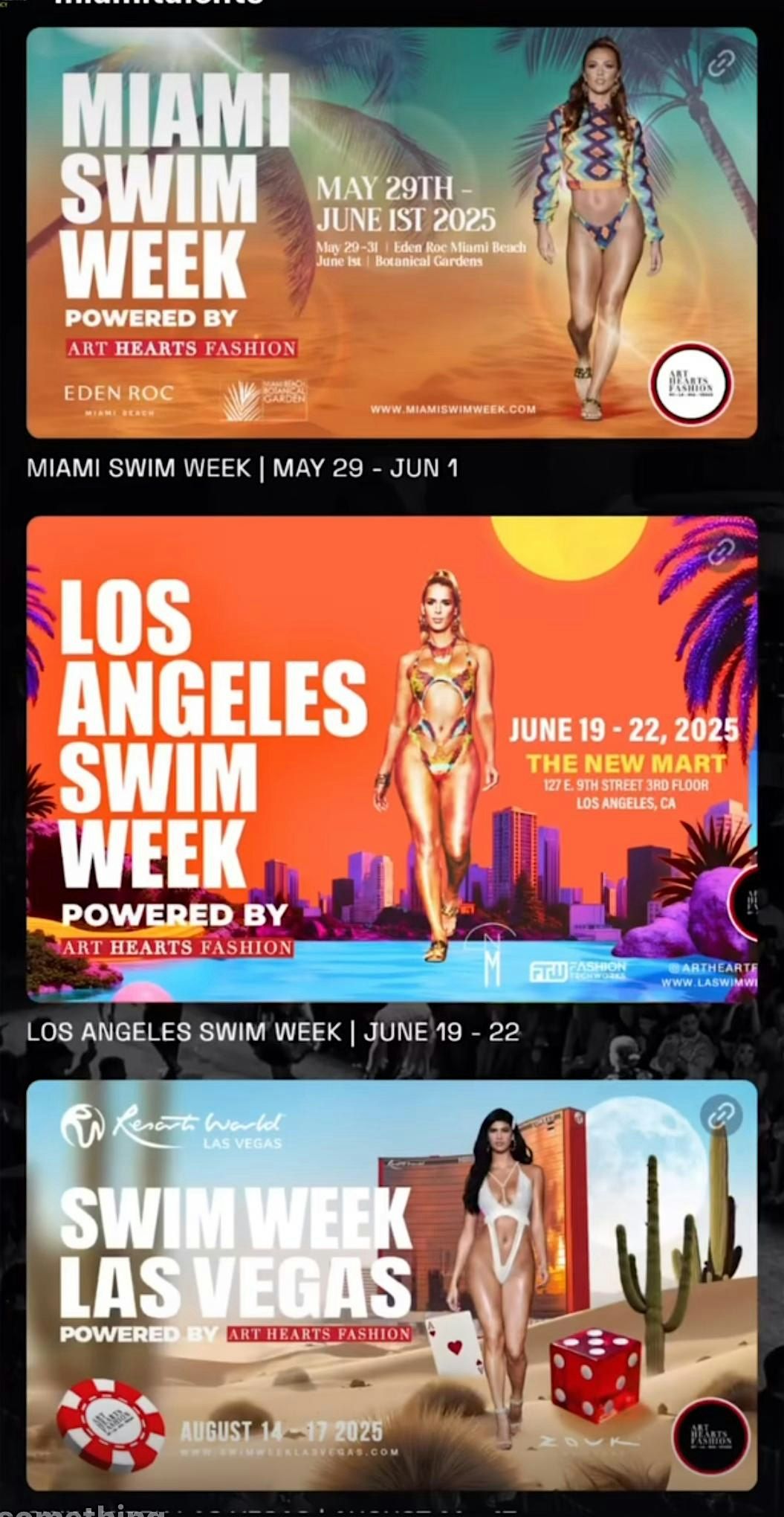 Swim Week Las Vegas Powered by Art Hearts Fashion + Resorts World & Zouk, 14 August | Event in Las Vegas
