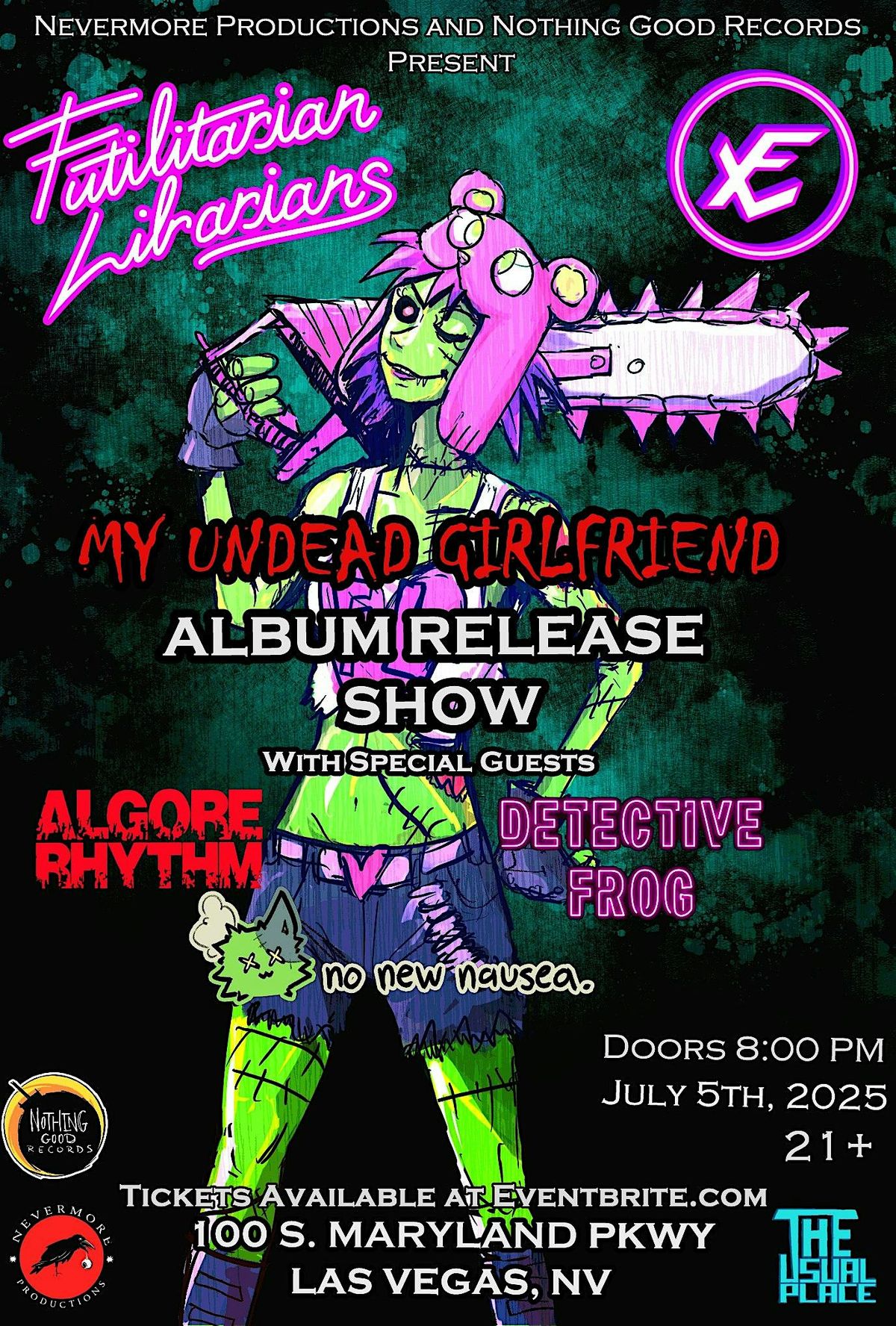 My Undead Girlfriend Album Release Show at The Usual Place, 5 July | Event in Las Vegas | AllEvents