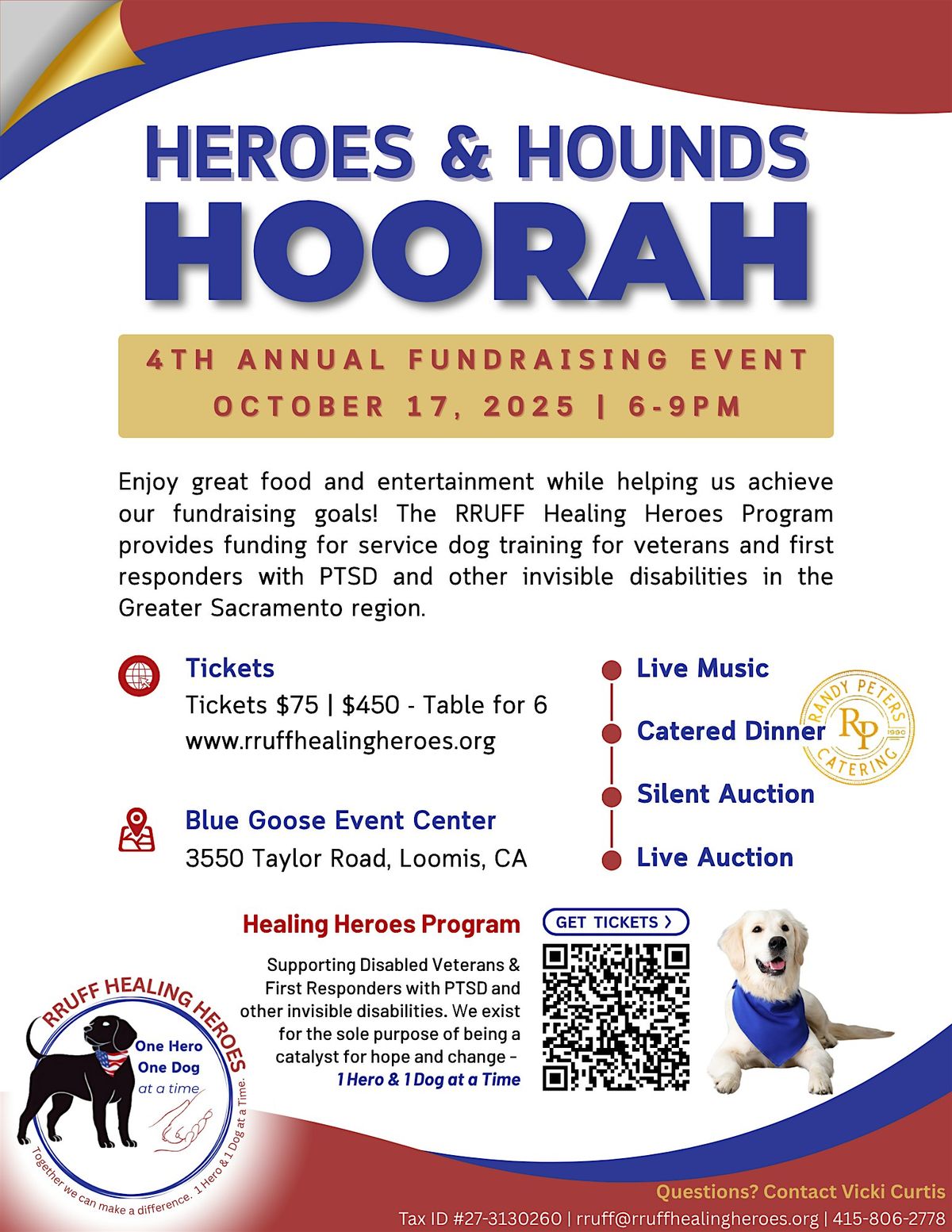 4th Annual Heroes & Hounds Hoorah, 17 October | Event in Loomis | AllEvents