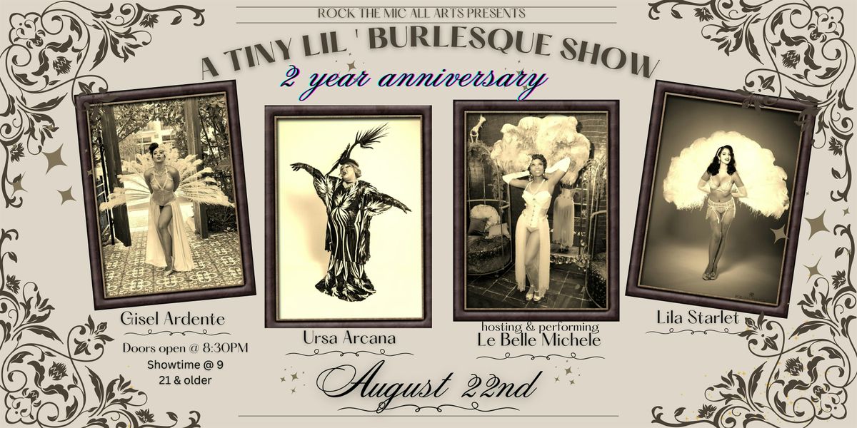 A Tiny Lil' Burlesque Show Two Year Anniversary!, 22 August | Event in Lake Worth Beach | AllEvents