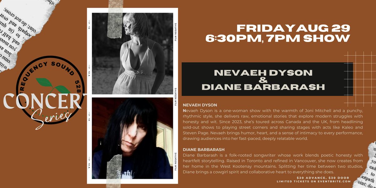 Concert Series- Navaeh Dyson & Diane Barbarash, 29 August | Event in Kelowna | AllEvents