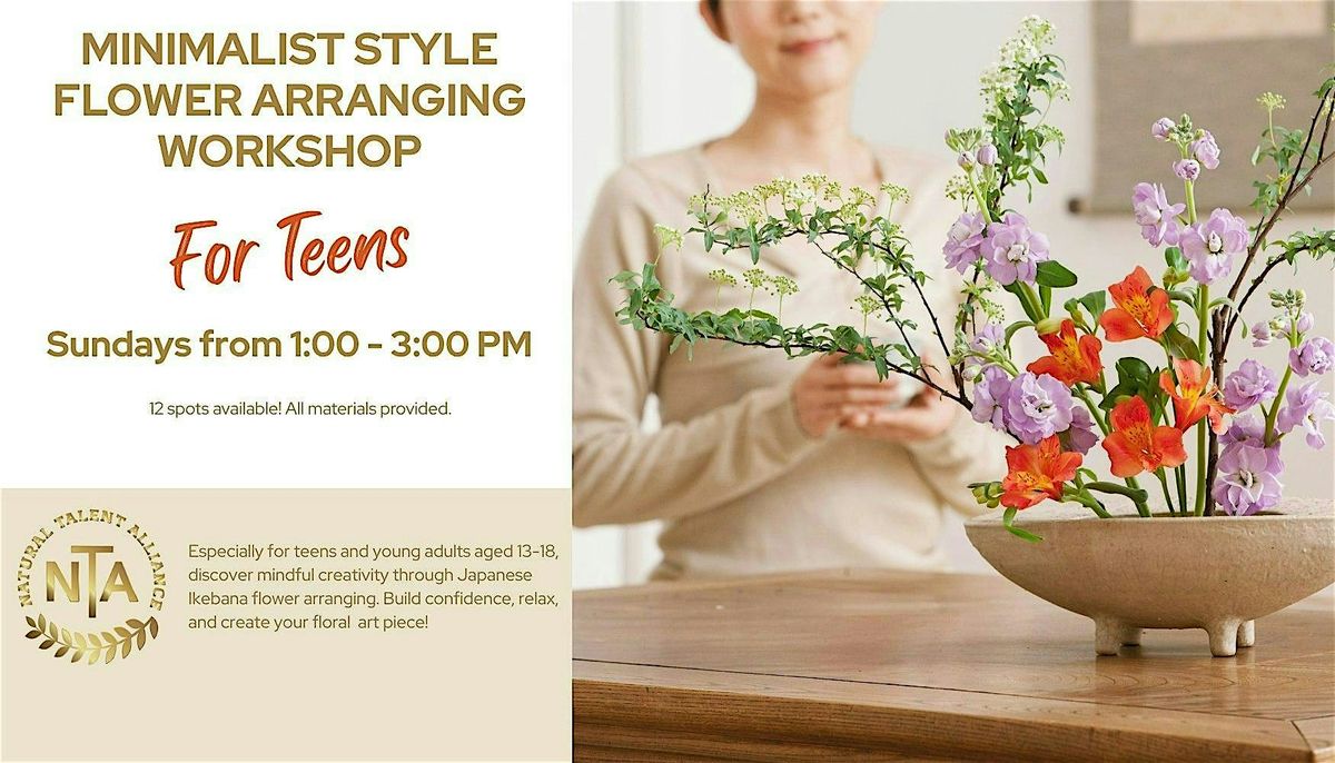 Minimalist Style Flower Arranging - Workshop for Young Adults, 13 July | Event in Edmonton | AllEvents
