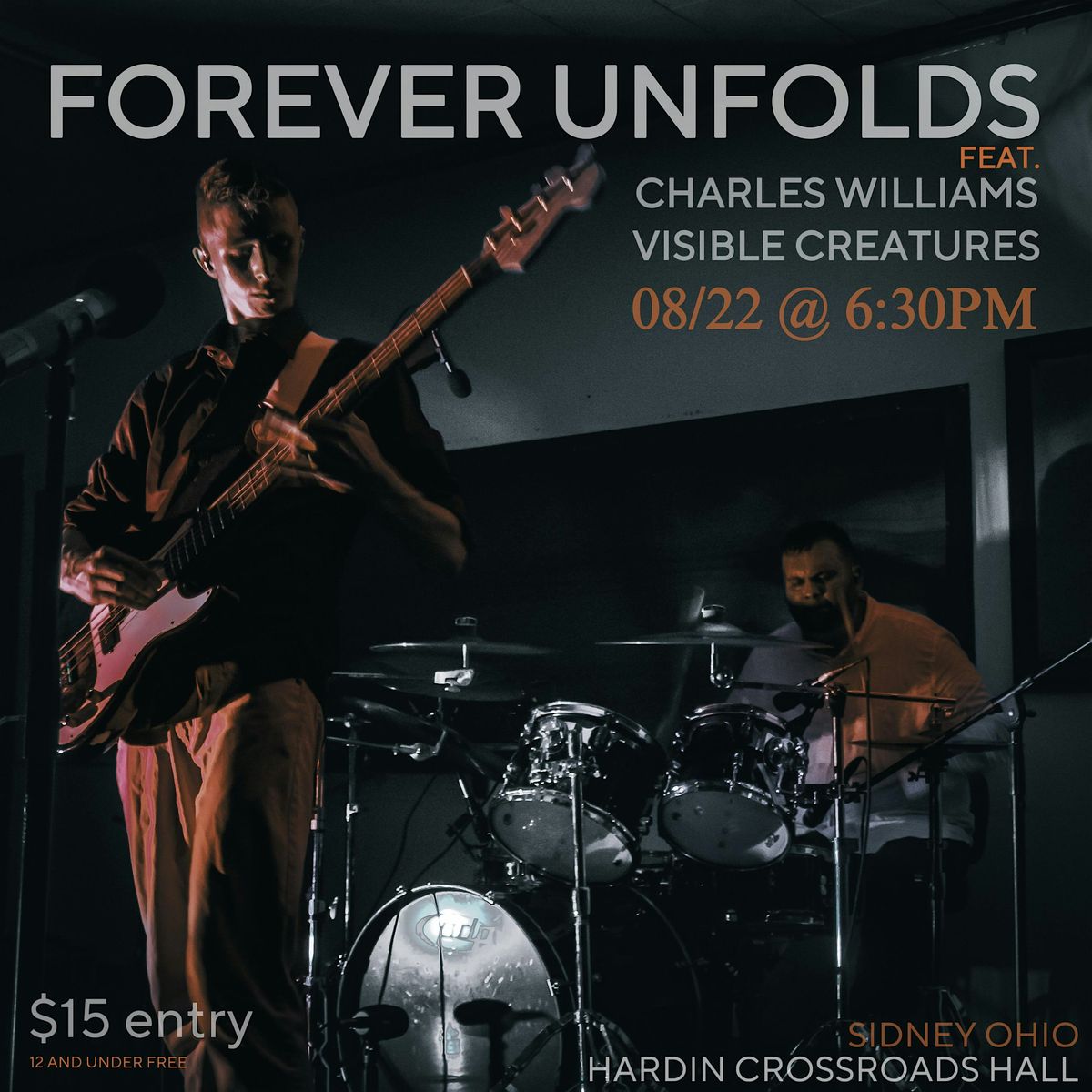 FOREVER UNFOLDS LIVE - w/ Visible Creatures & Charles Williams, 22 August | Event in Sidney | AllEvents